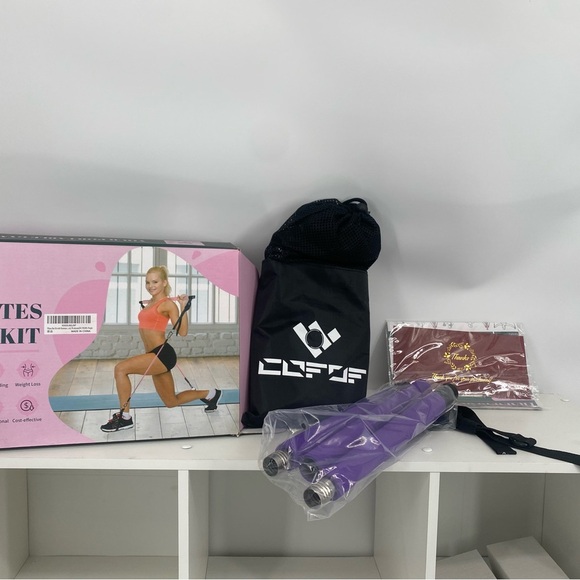 Purple Pilates Bar Kit Workout equipment - Picture 2 of 6